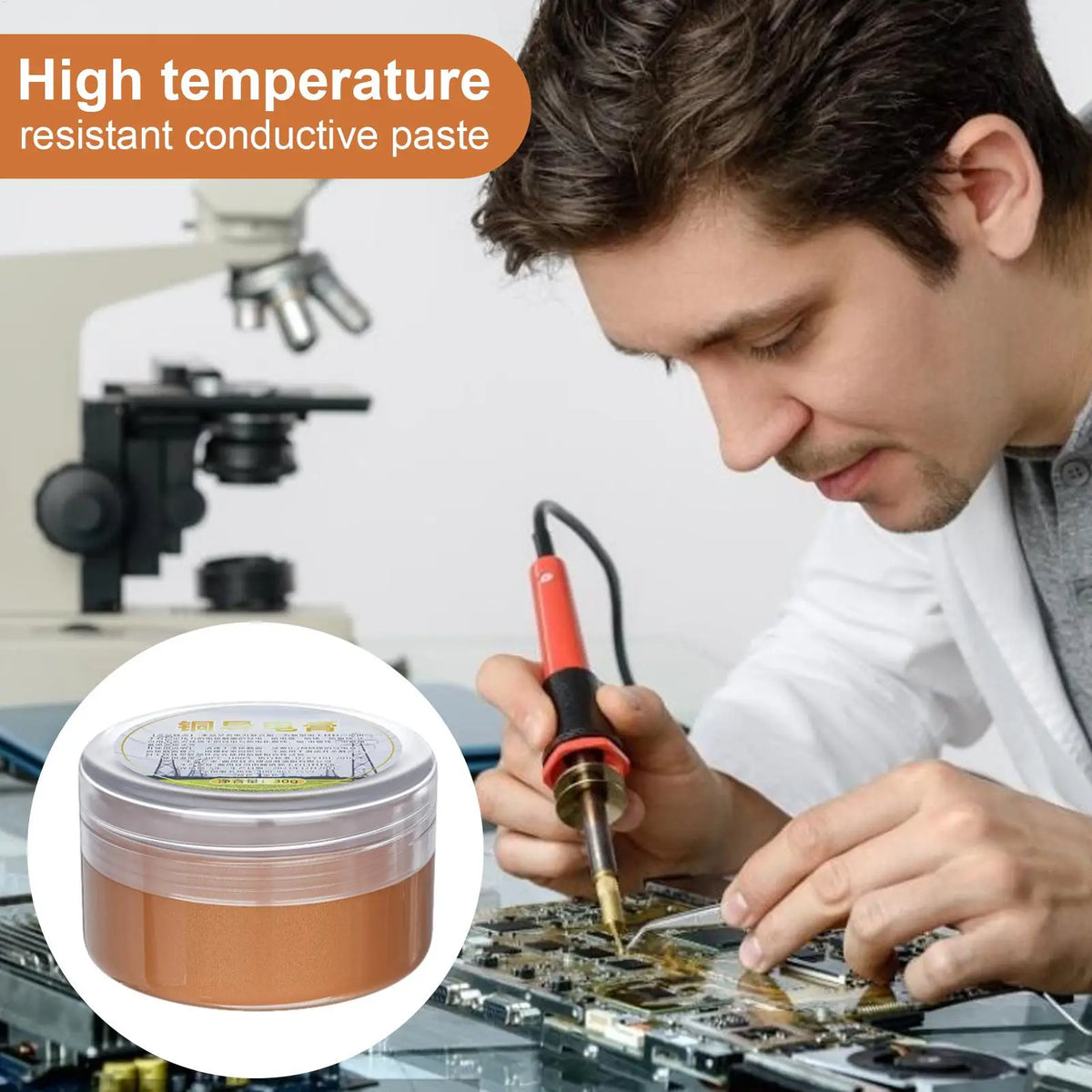High-Temp Copper Grease 30g | Conductive Electrical Contact Lube Electrical Contact Grease Axl