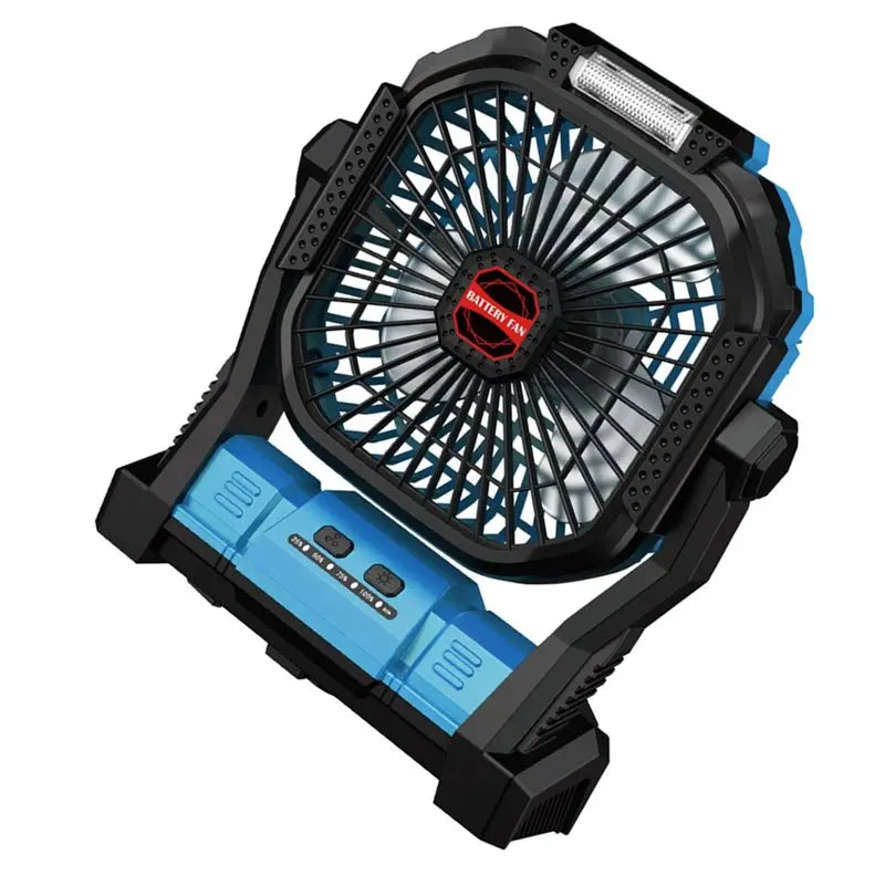 Rechargeable Camping Fan with LED Light – 4 Speed Hanging Fan Camping Fan Axl