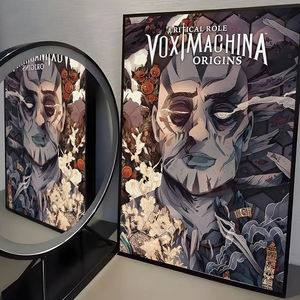 Legend of Vox Machina HD Poster Sticker – Self-Adhesive Wall Art Wall Art Poster Axl Black15 40x50cmNoframe