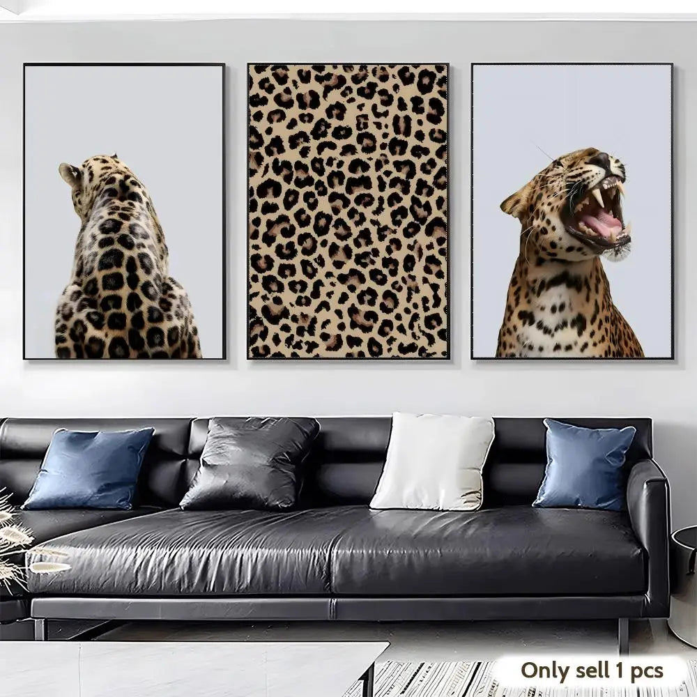 Leopard Fashion Wall Poster – Modern Home Décor Sticker Decorative Wall Poster Axl