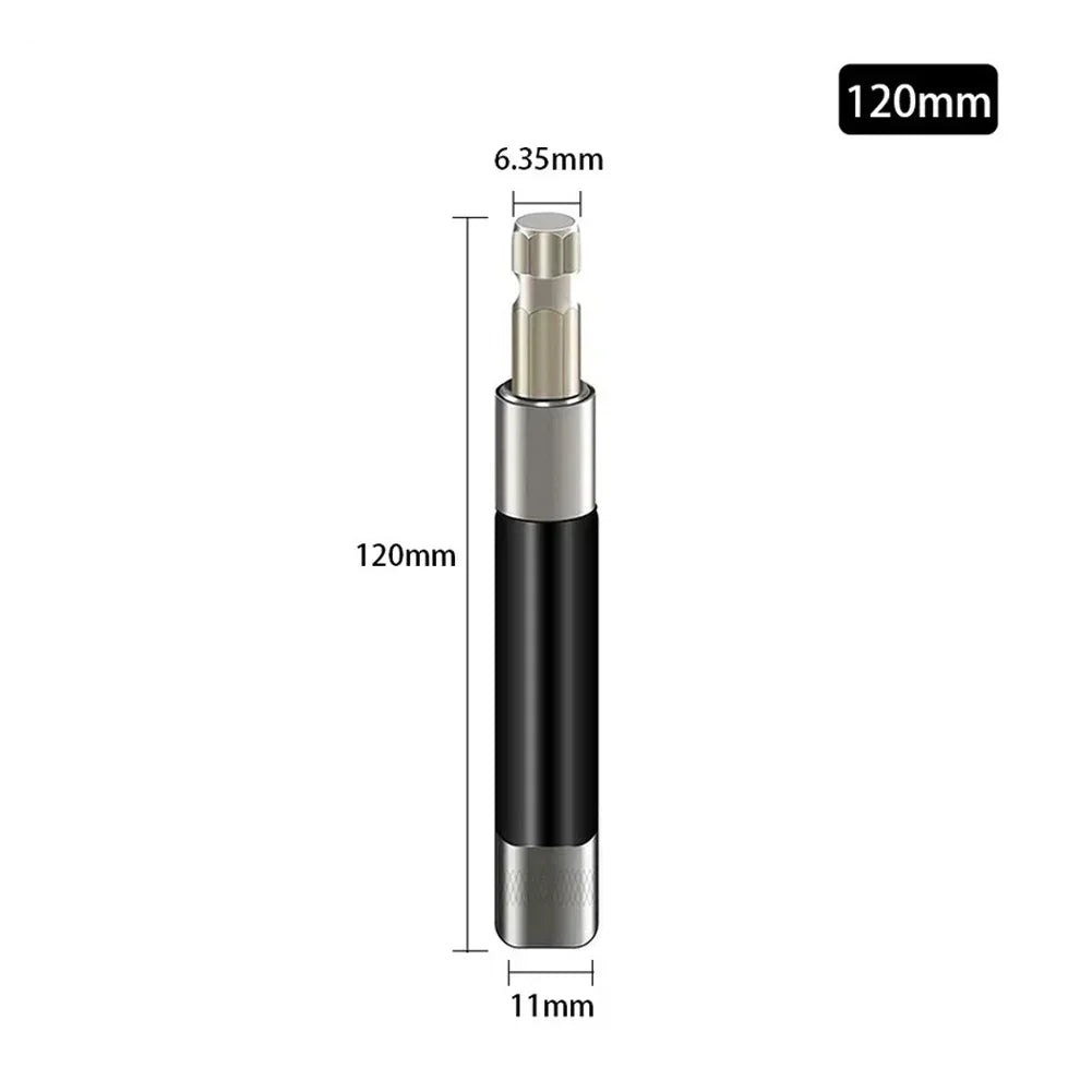 Magnetic Screwdriver Bit Holder 1/4" Hex Extension Rod – 80–140mm Bit Holder Extension Axl 120mm China Mainland
