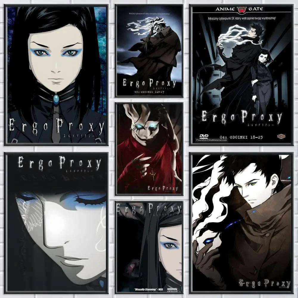 Ergo Proxy Anime Canvas Wall Art – Unframed HD Poster Canvas Wall Art Axl
