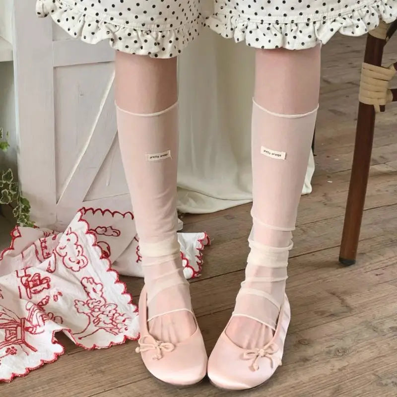Women's Sheer Mesh Leg Warmers – Ballet Calf Sleeves Mesh Leg Warmers Axl