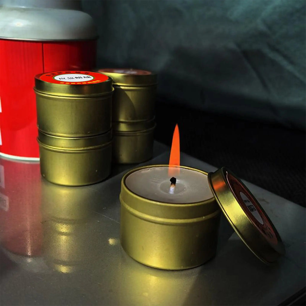 Survival Jar Candles – Unscented 3-Wick Long Burning, 10 Pack Survival Jar Candles Axl