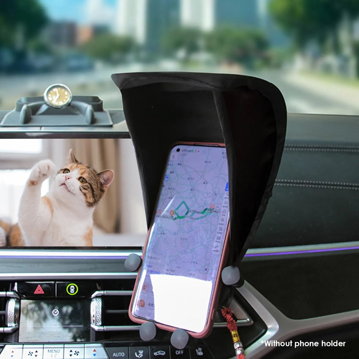 Car & Motorcycle Phone Sun Shield – Glare Blocking Cover Phone Sun Shield Axl