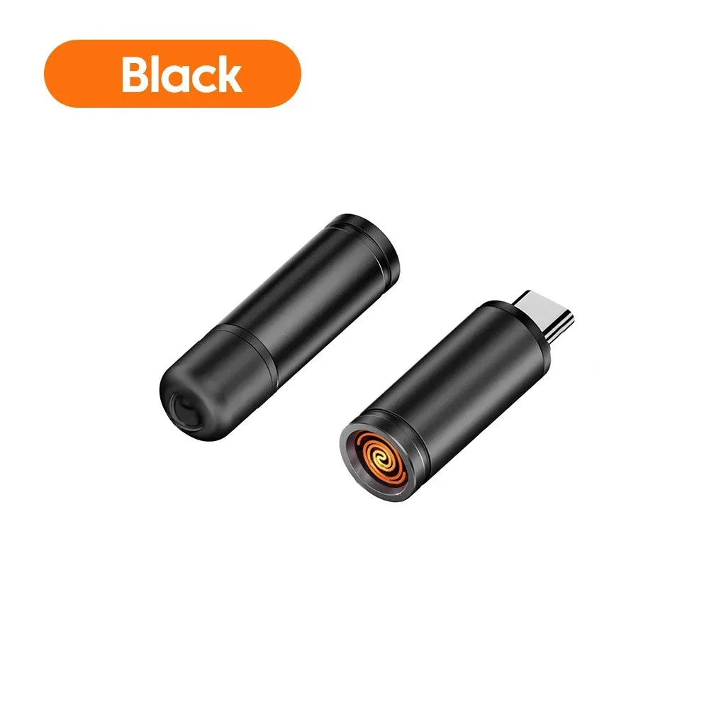 Type-C USB Electric Lighter – Mini Portable Flameless Lighter USB Electric Lighter Axl black