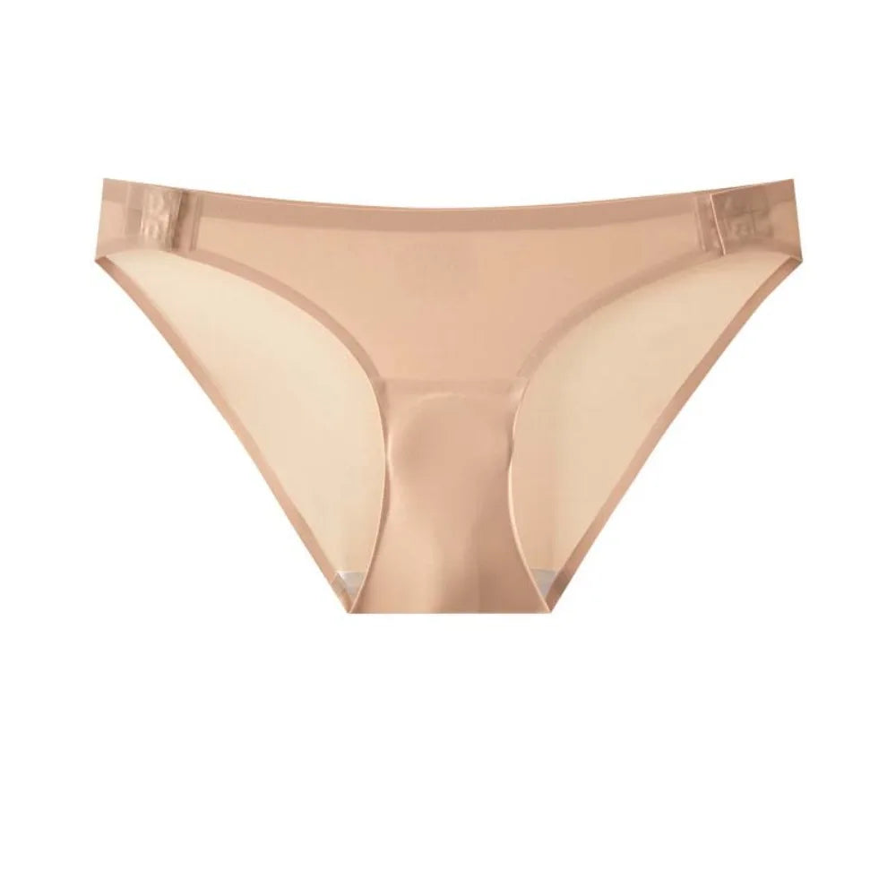 Women's Seamless Low-Rise Briefs – Side Buckle Lace Underwear Women's Briefs Axl Skin Color M 1pc