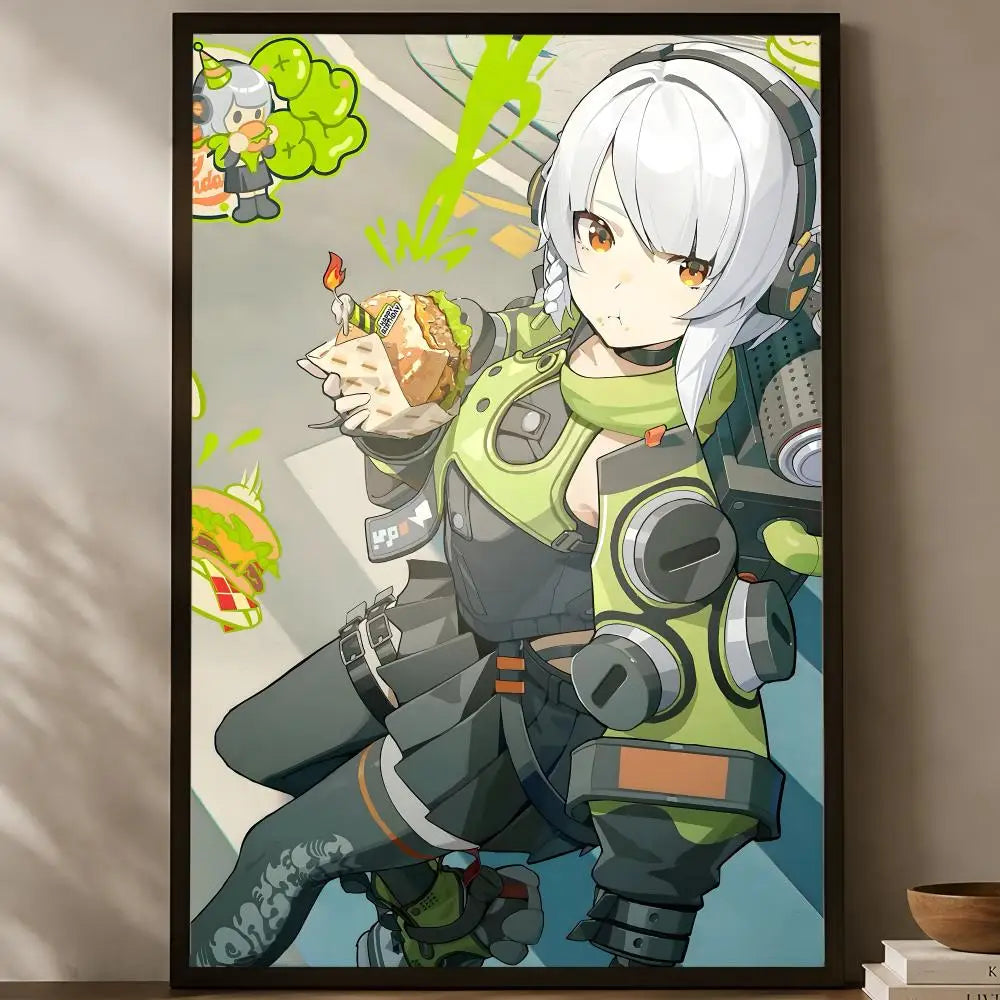 Zenless Zone Zero Self-Stick HD Wall Poster – Waterproof Wall Art Poster Axl