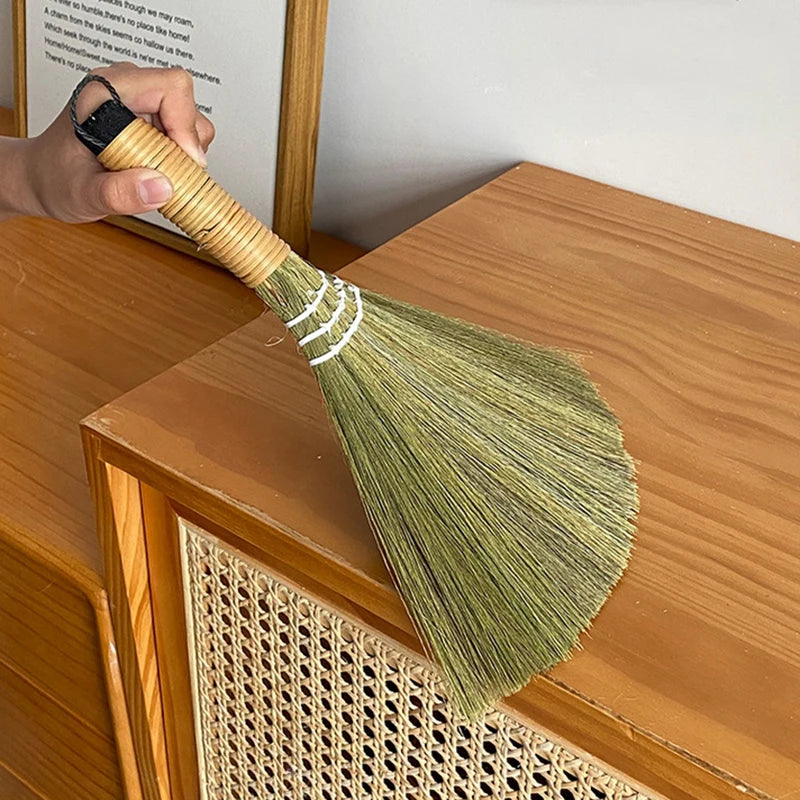 Miscanthus Desktop Dust Brush & Dustpan Set – Tabletop Broom Desktop Dust Brush Axl