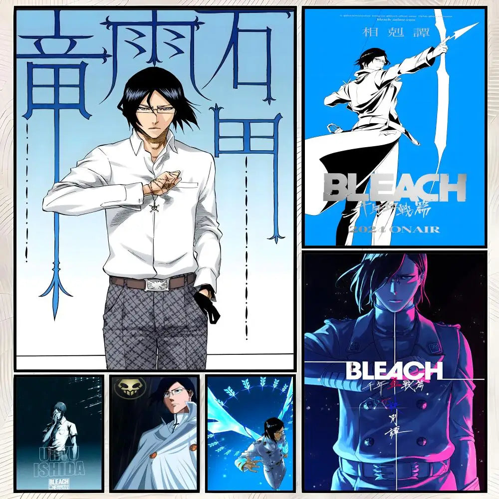 Uryu Ishida Anime Wall Poster – Self-Stick Waterproof HD Art Anime Wall Poster Axl