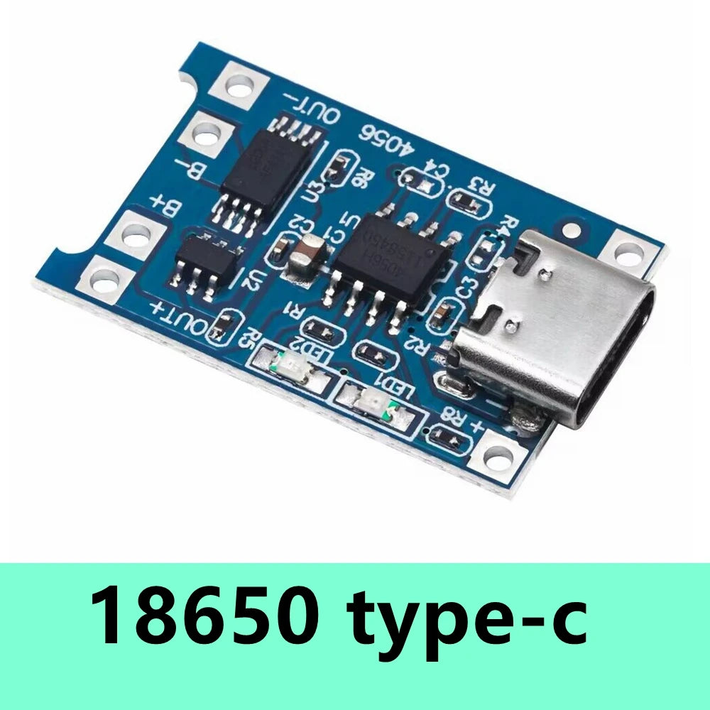 TP4056 5V 1A Micro USB & Type-C Li-Ion Battery Charger Module Battery Charger Module Axl 1PCS 18650 type-c