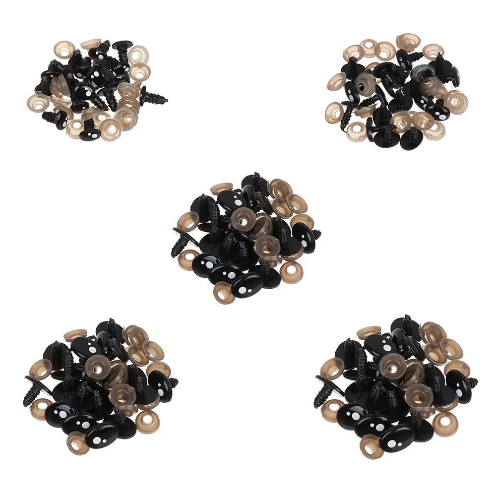 Oval Plastic Safety Eyes for Dolls, Bears & Puppets – 20/40 Pcs Doll Safety Eyes Axl