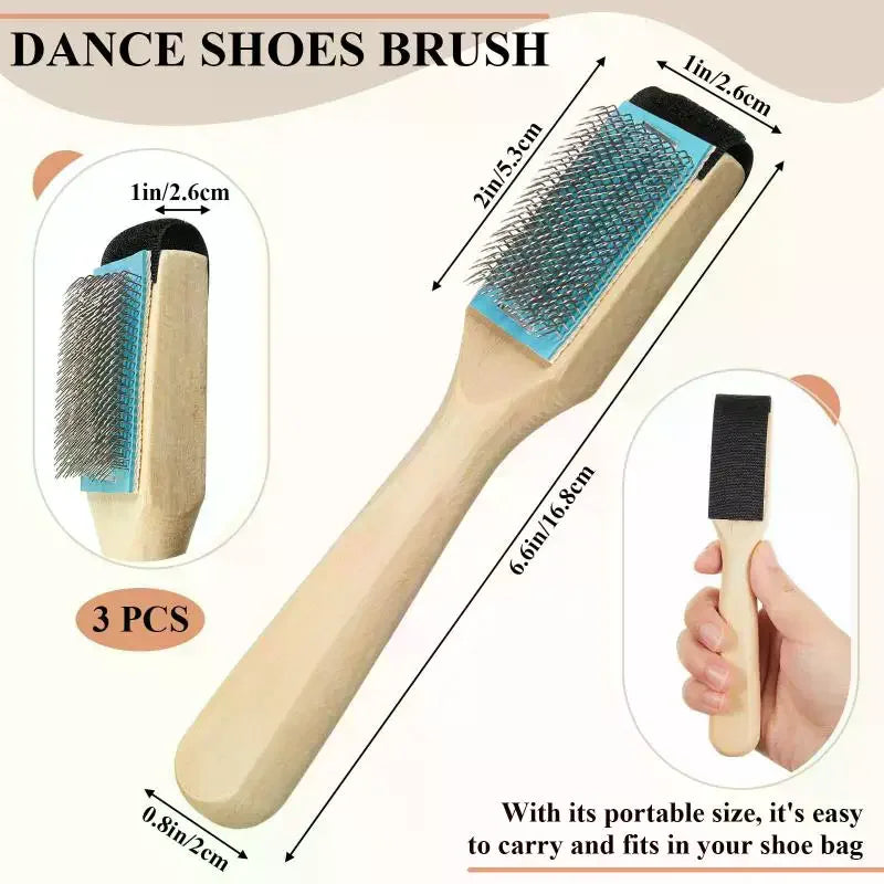 Wooden Suede Sole Wire Brush – Dance Shoe Cleaner Suede Shoe Brush Axl