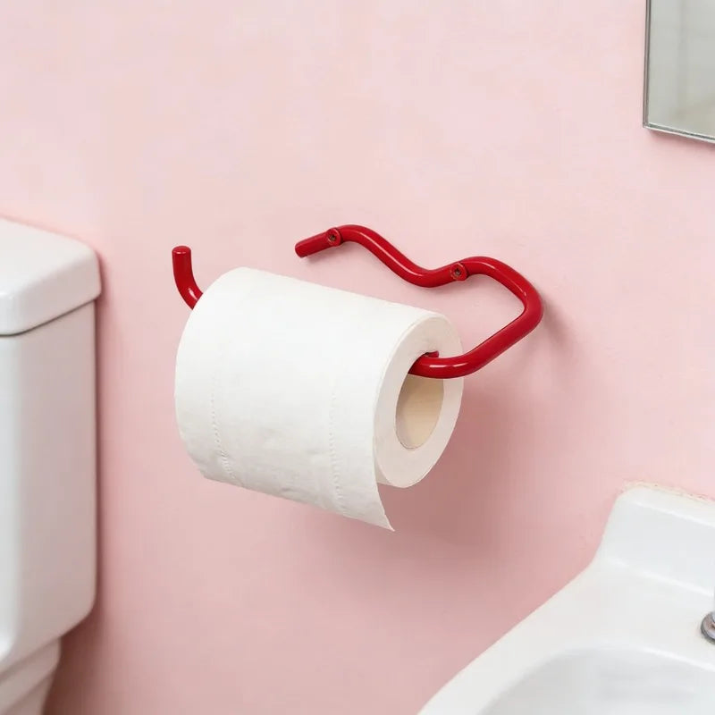Metal Bathroom Wall-Mount Paper & Towel Holder Organizer Bathroom Towel Holder Axl