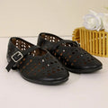 Women's Mary Jane Flats – Hollow Cutout Buckle Strap Round Toe Mary Jane Flats Axl 43 black