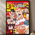 Slam Dunk Anime Self-Stick Wall Poster – HD Waterproof Art Anime Wall Poster Axl White03 50X70cmNoframe