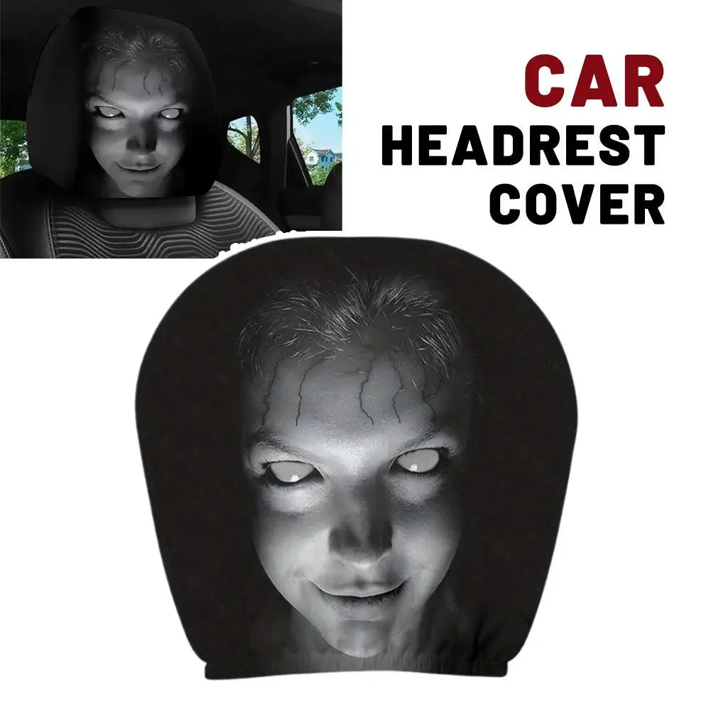 2-Pack Horror Design Car Headrest Covers – Universal Fit Car Headrest Covers Axl