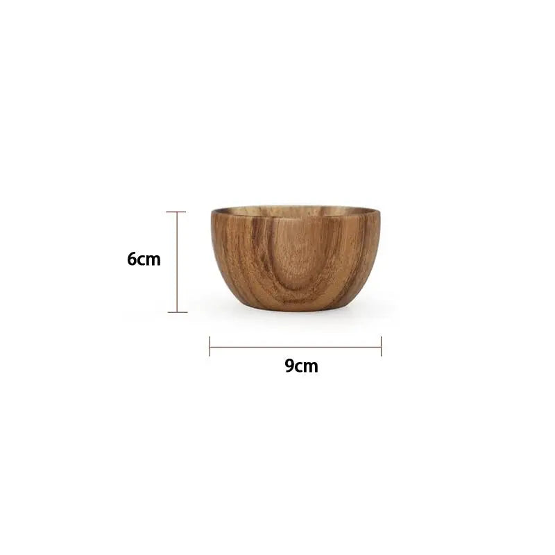 Large Wooden Salad Bowl – Kitchen Cutlery Organizer Wooden Salad Bowl Axl one size A7