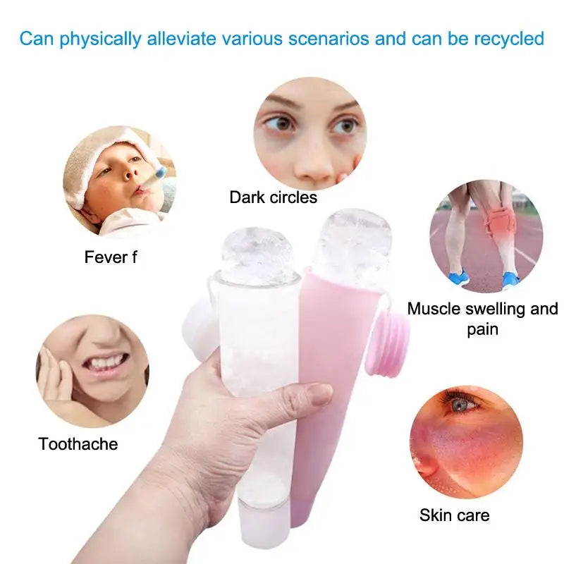 Silicone Facial Ice Roller Mold – Cooling Face Massage Tool Facial Ice Roller Axl