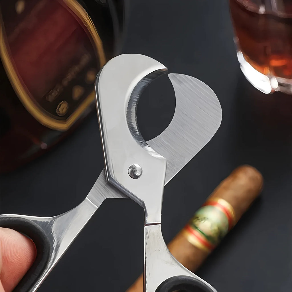 Stainless Steel Double Blade Cigar Scissors – Sharp Cutter Cigar Scissors Axl