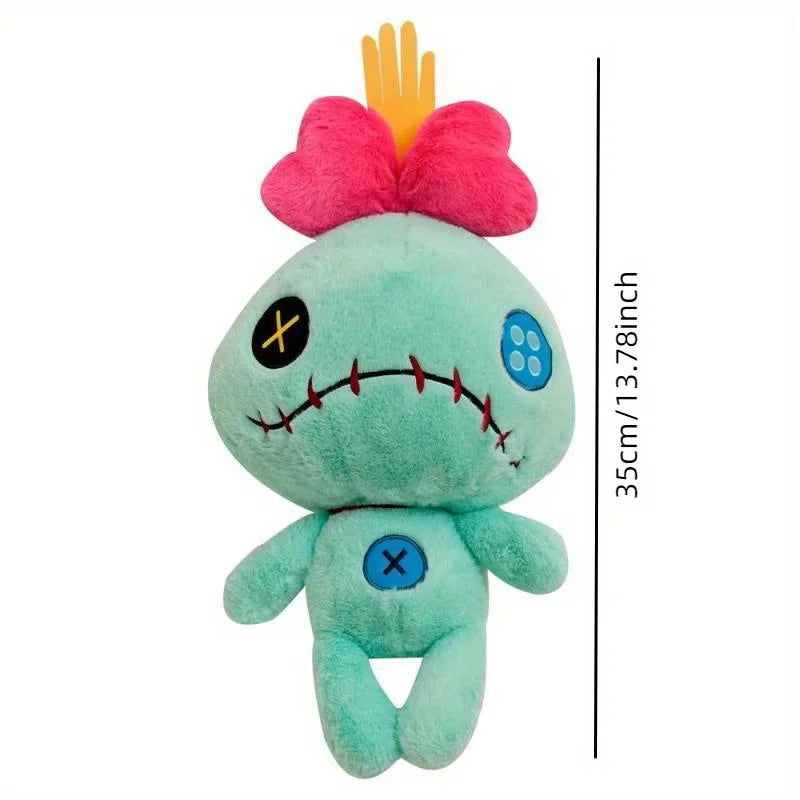 Stitch & Scrump Plush Toy – Soft Stuffed Character Gift & Car Decor Stuffed Plush Toy Axl Green 35cm-1pc