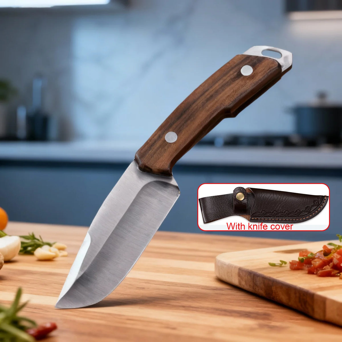 Professional Chef's Knife – High-Hardness Stainless Steel & Cover Chef's Kitchen Knife Axl