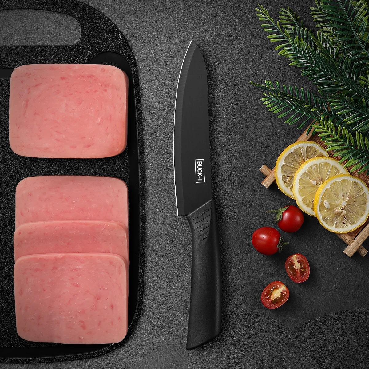 SHENJIU Kitchen Knife Set with Block – Cleaver, Chef & Fruit Knife Kitchen Knife Set Axl