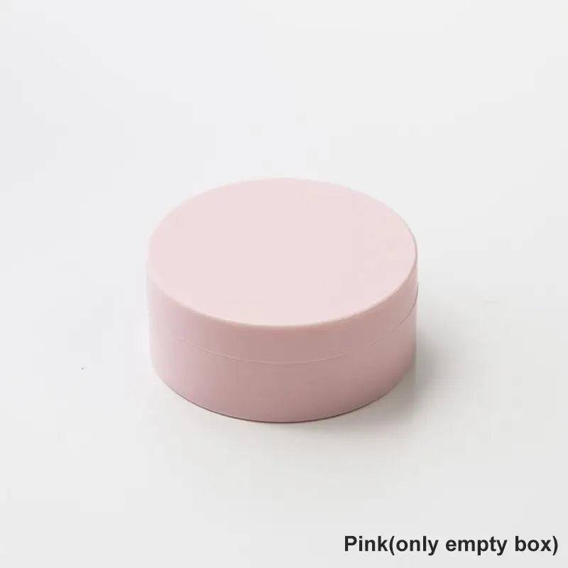5g Refillable Loose Powder Jar with Puff & Sifter Lid Powder Jar Container Axl Pink box