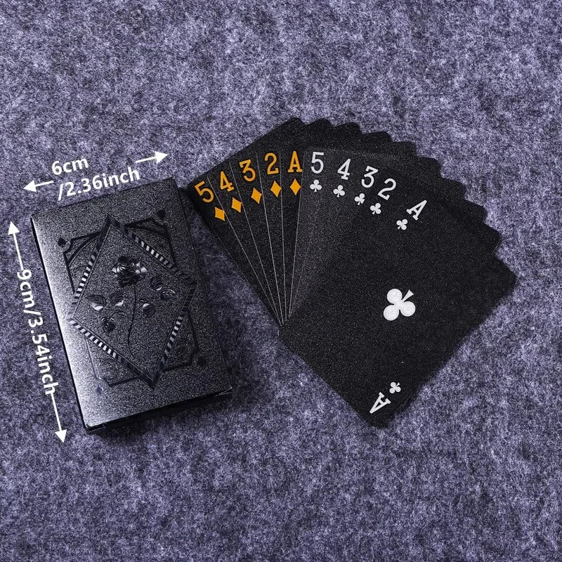 Waterproof Gold Foil Playing Cards – Poker, Magic & Board Games Playing Card Deck Axl