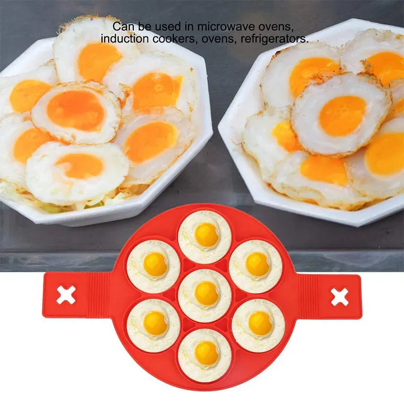 Silicone Pancake & Egg Ring Molds – Nonstick BPA-Free Silicone Baking Molds Axl
