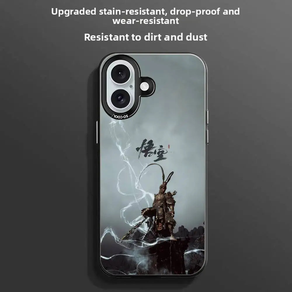 Black Myth Sun Wukong iPhone Case | Anti-Fingerprint PC+TPU Anime Phone Case Axl
