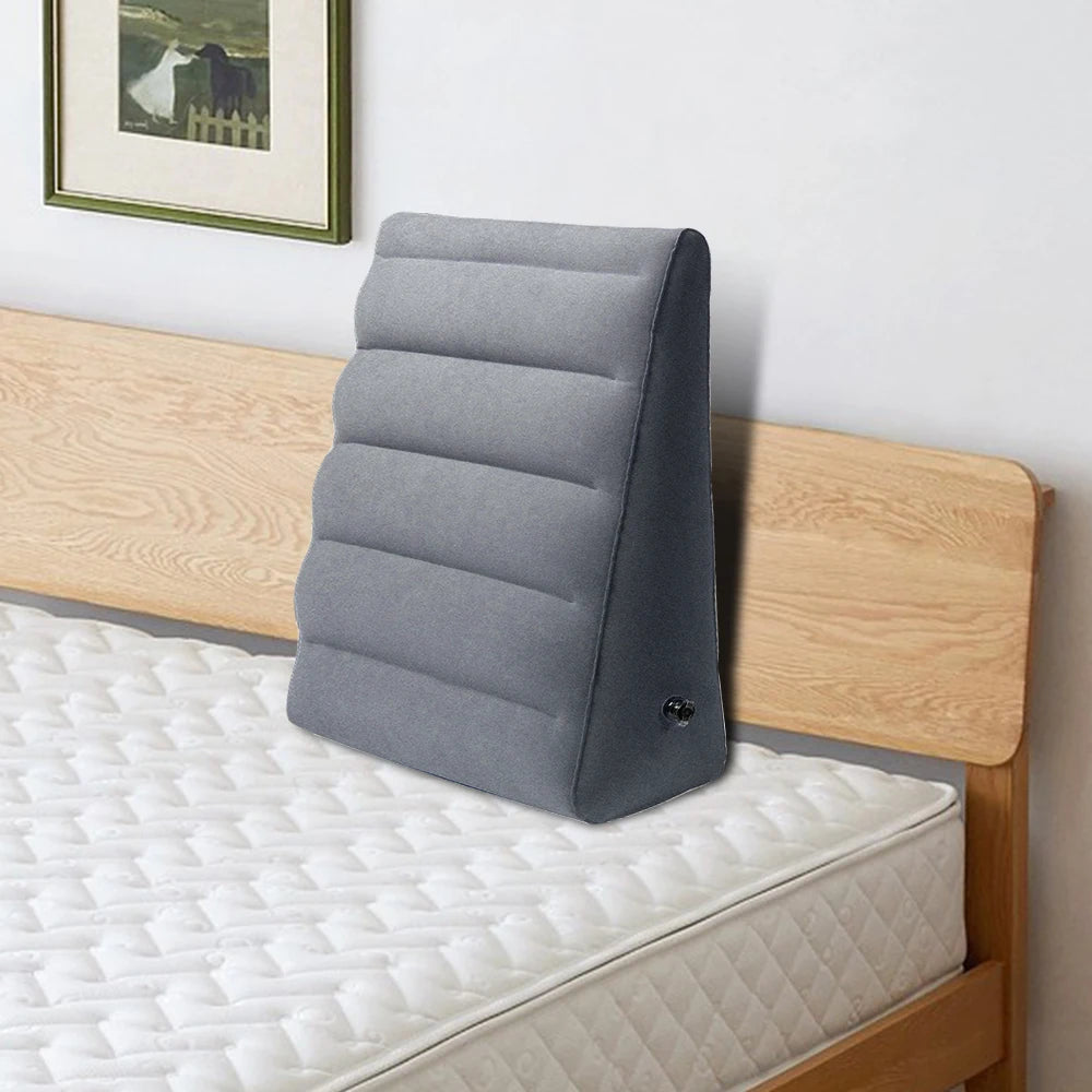 Inflatable Leg Elevation Wedge Pillow – Portable PVC Cushion Wedge Elevation Pillow Axl