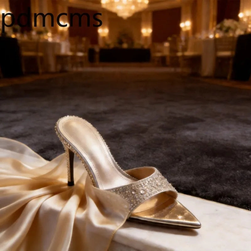 Women's Rhinestone Pointed Toe High Heel Pumps | Party Shoes High Heel Pumps Axl