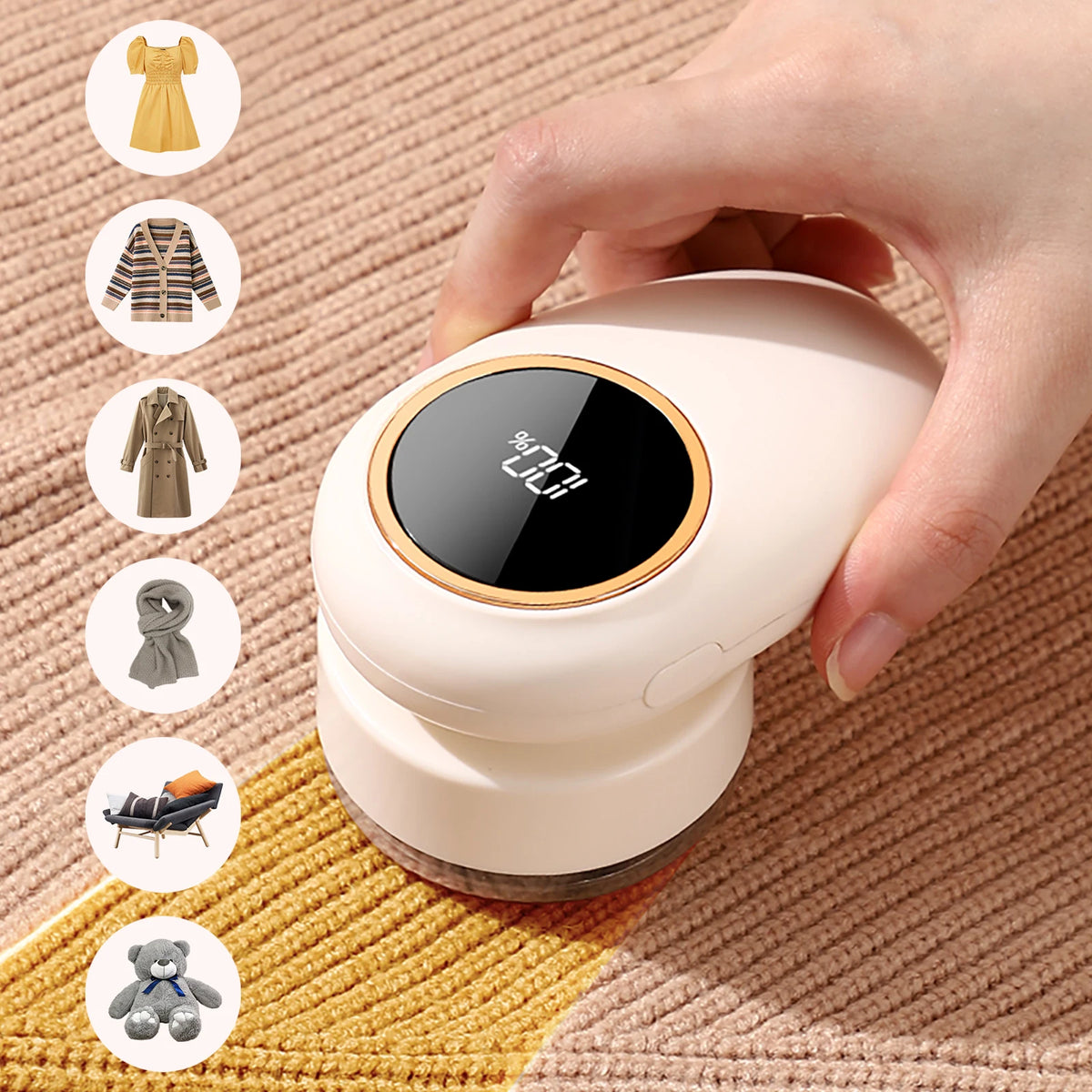 ONEKA Rechargeable Fabric Shaver & Lint Remover for Sweaters Fabric Lint Shaver Axl