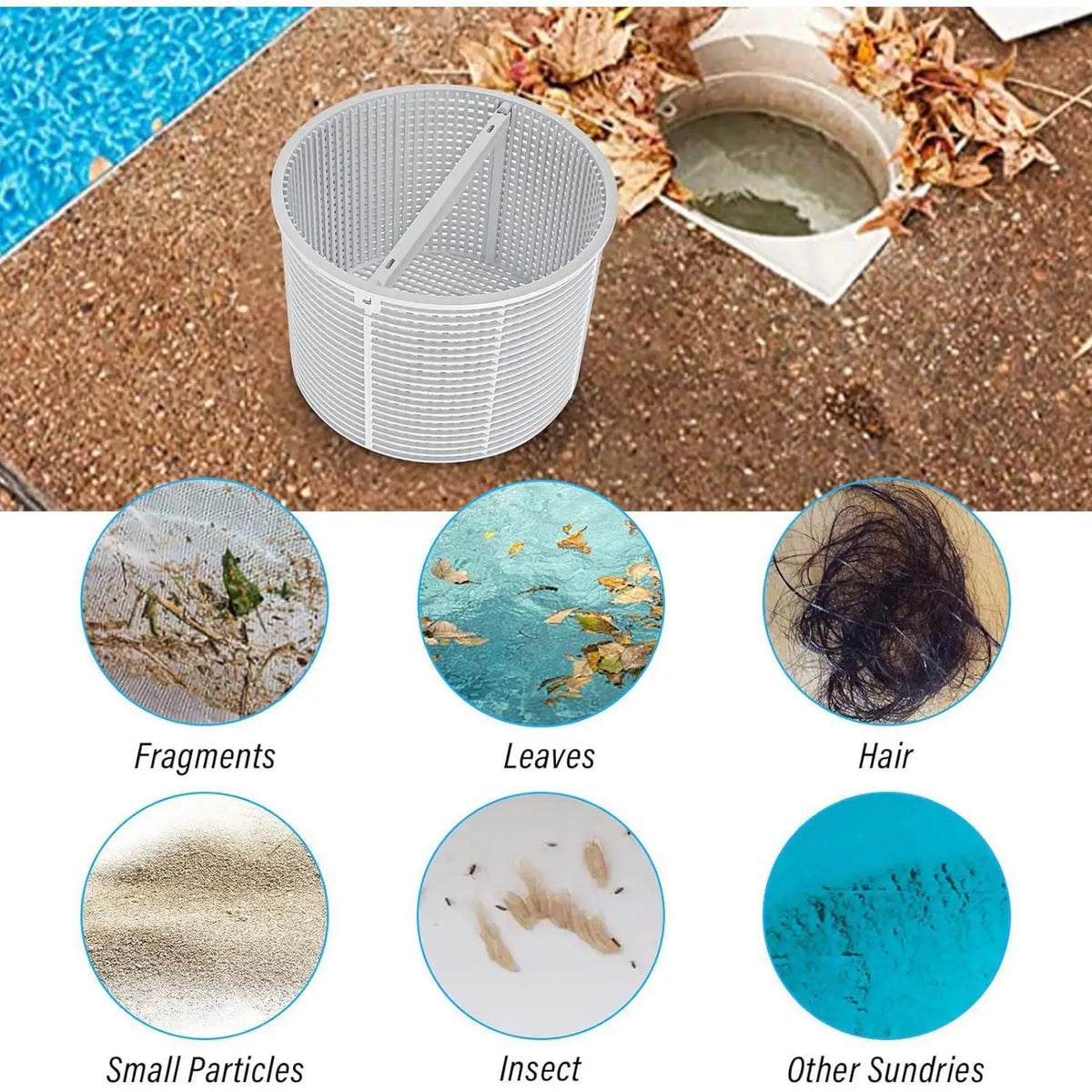 Pool Skimmer Basket – ABS Strainer for Debris & Leaves Pool Skimmer Basket Axl