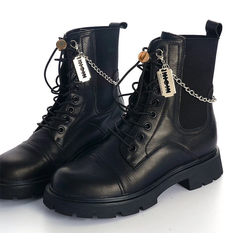 Gothic Punk Boot Chain Decor | Easy-Release Buckle DIY Accessory Shoe Chain Accessory Axl
