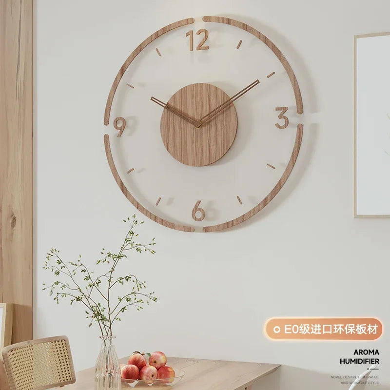 Acrylic & Wood Silent Wall Clock – Modern Living Room Decor Silent Wall Clock Axl A 12 inch