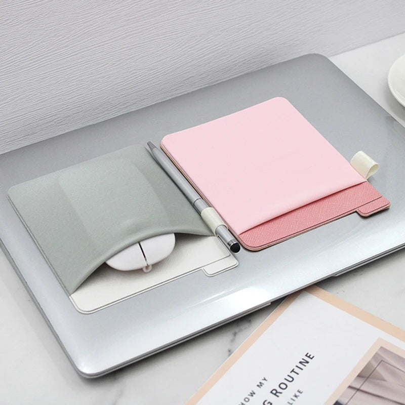 Adhesive Laptop Mouse Storage Bag | Stick-On Pocket Pouch Mouse Storage Bag Axl