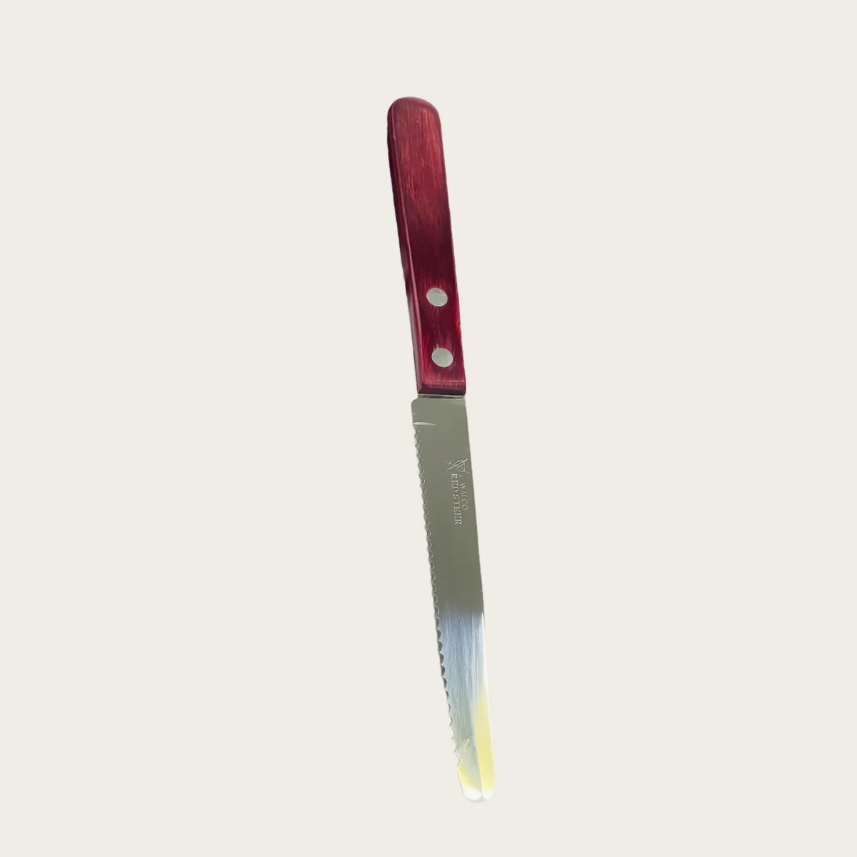 Stainless Steel Steak Knife – Red Polywood Handle | Dishwasher Safe Steak Knife Axl 1 Pcs