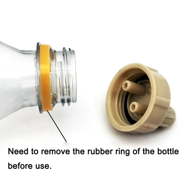 2-Pack Aquarium CO2 Gauge Bottle Cap – DIY CO2 Diffuser Kit CO2 Aquarium Accessory Axl