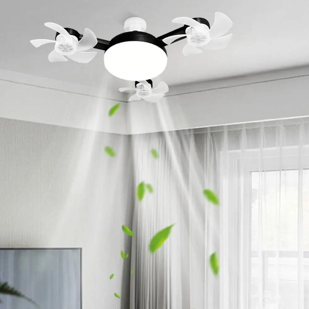 2-in-1 Ceiling Fan Light | 3-Speed Remote Control LED Lamp Ceiling Fan Light Axl