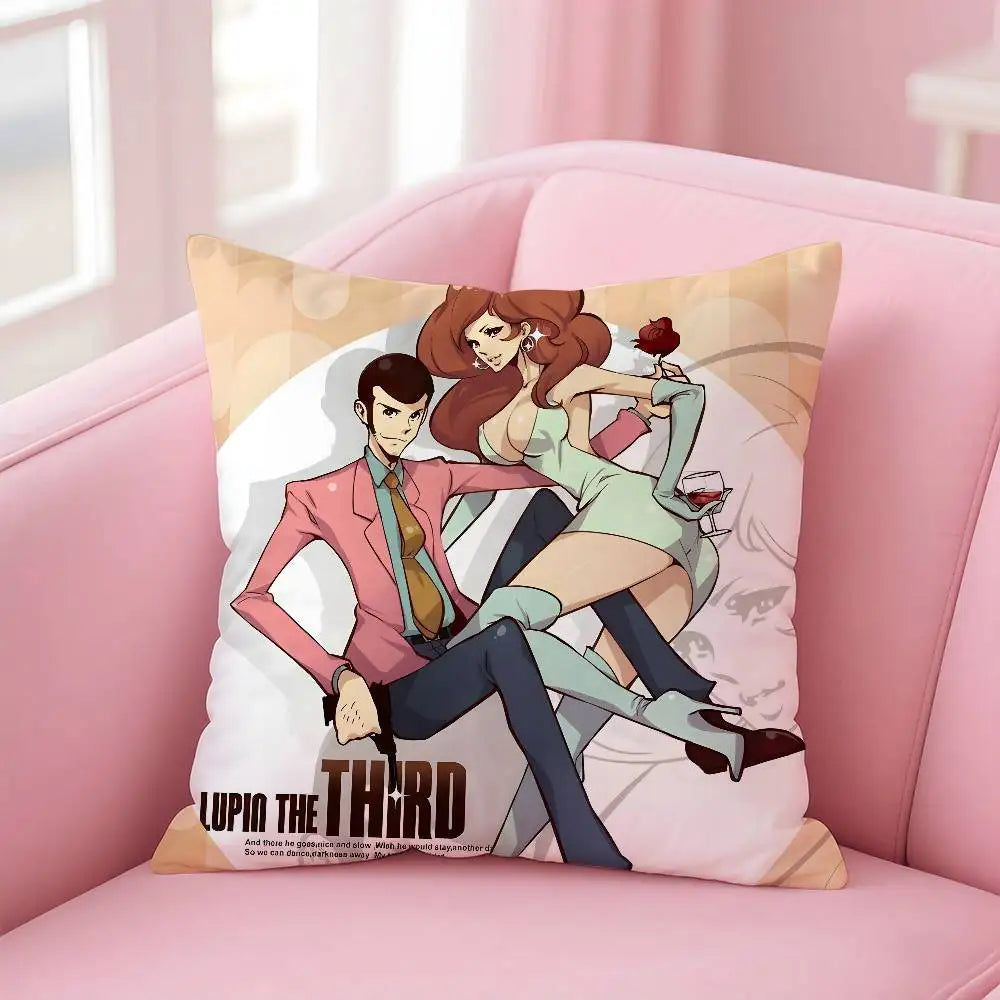 Lupin the Third Anime Pillowcase – Printed Sofa Cushion Cover Anime Cushion Cover Axl 30X30cm z7