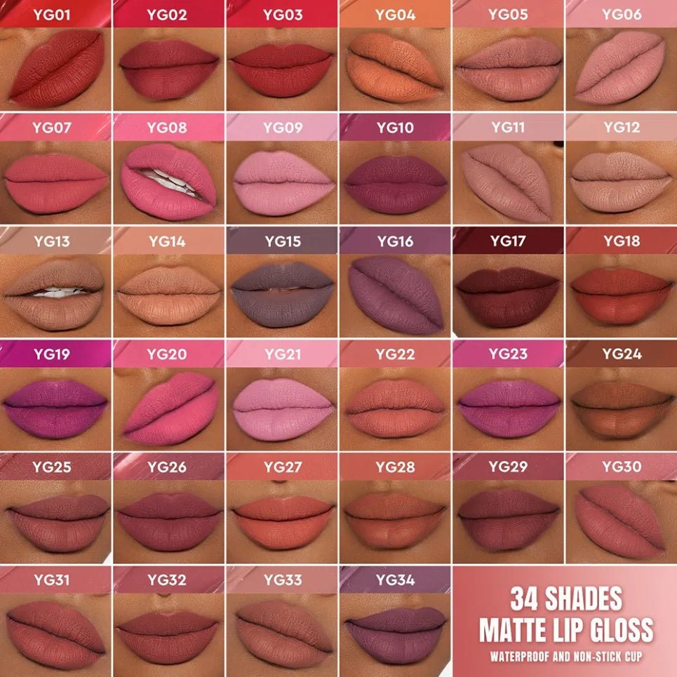 Vegan Matte Liquid Lipstick & Lip Gloss – Dual Texture Nude Lip Gloss Axl