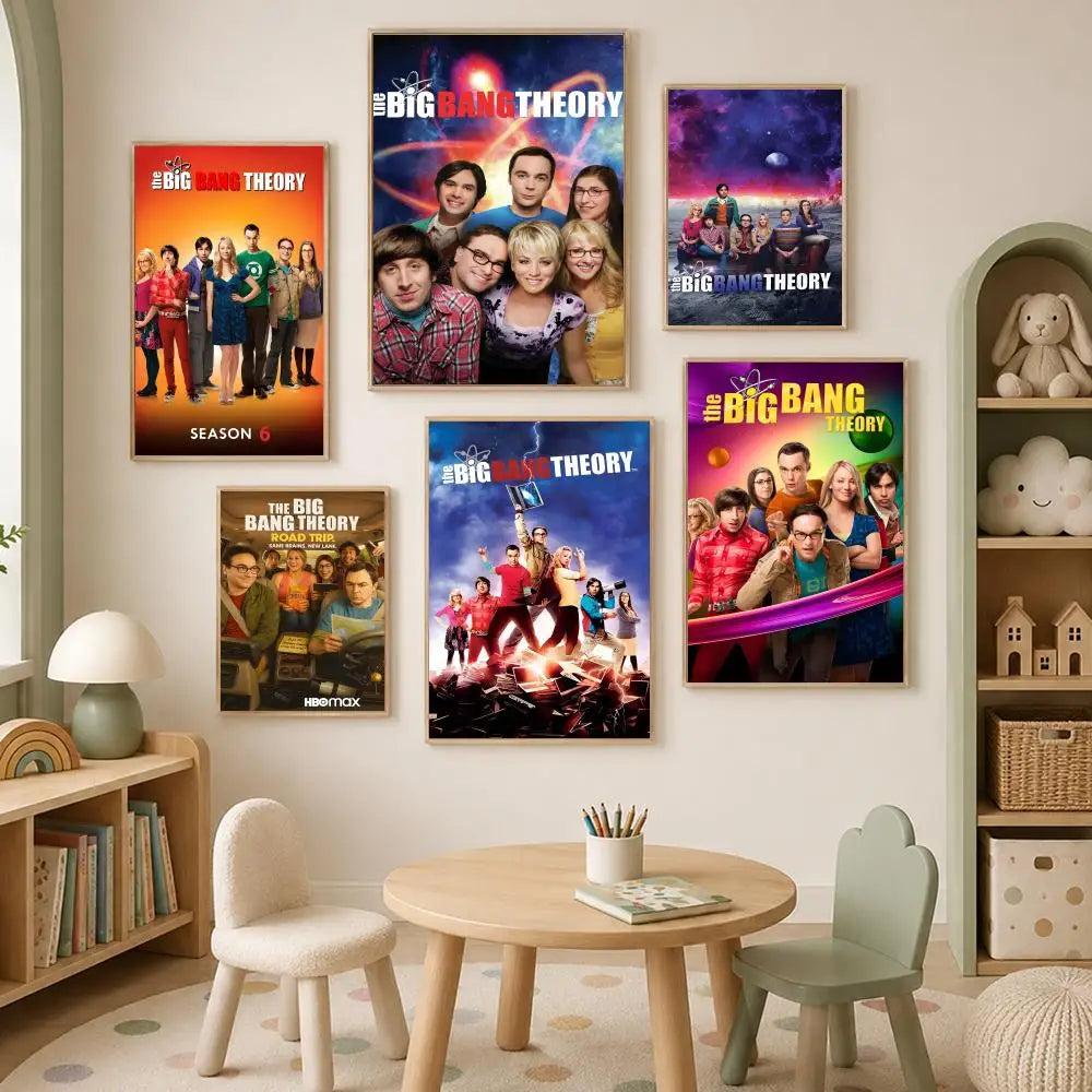 Big Bang Theory HD PVC Self-Stick Wall Poster | Waterproof Wall Art Poster Axl