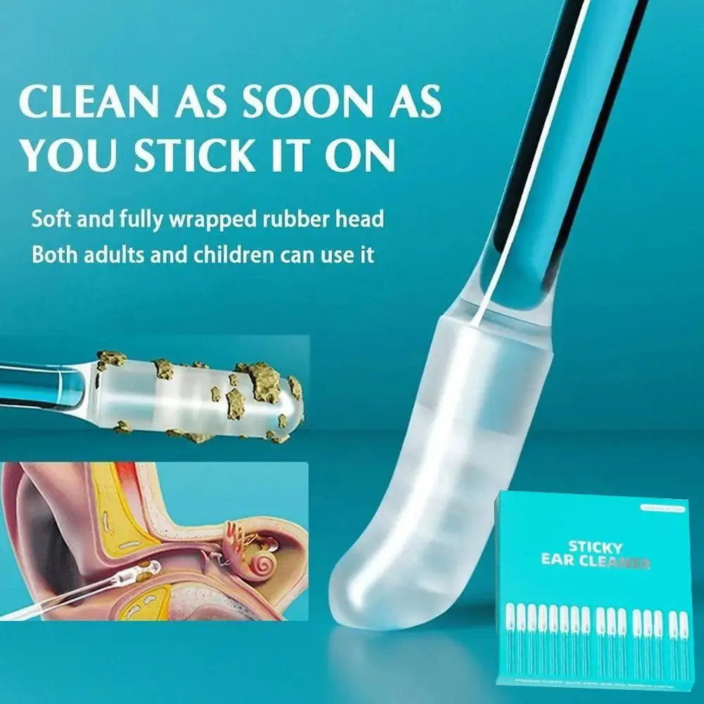 24-Piece Silicone Ear Wax Removal Swabs – Small & Large Ear Cleaning Swabs Axl