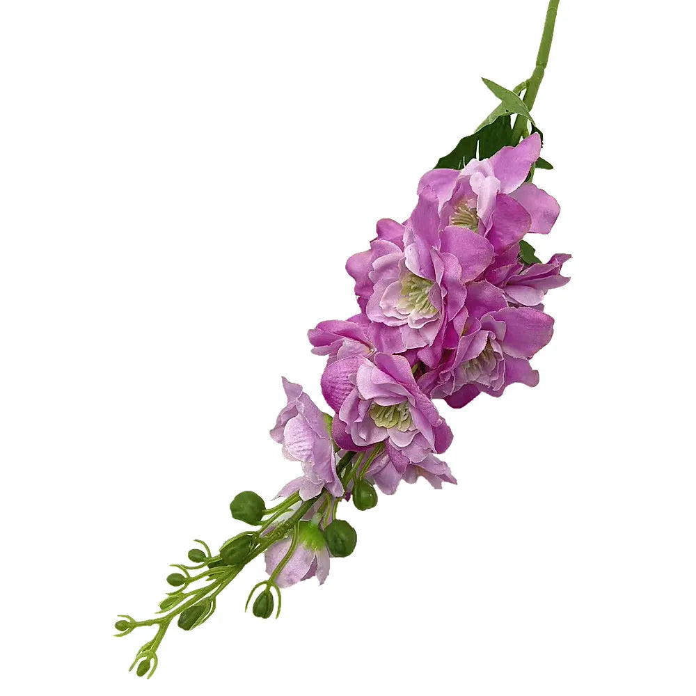 Artificial Delphinium Silk Flower Stems – Purple, Blue & White Artificial Flower Stems Axl light purple