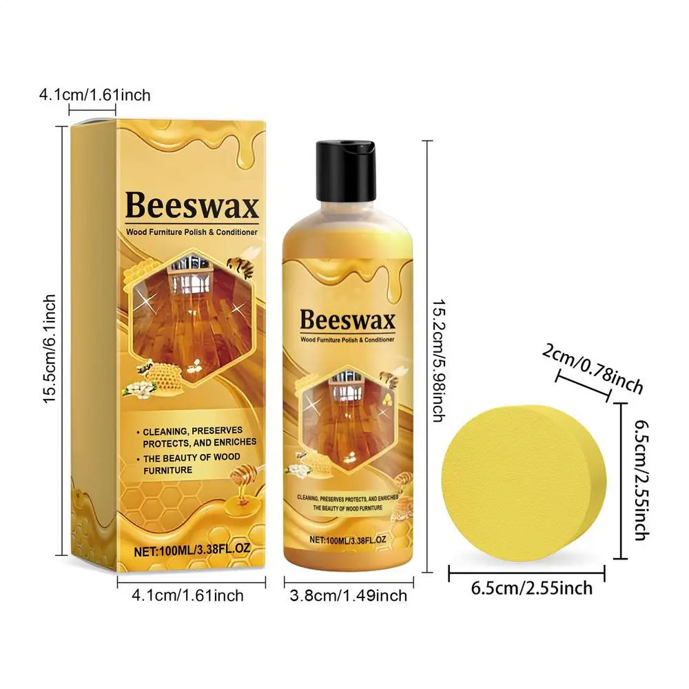 Wood Finishing Paste Wax 100ml – Beeswax Shine & Protection Furniture Paste Wax Axl 100ml