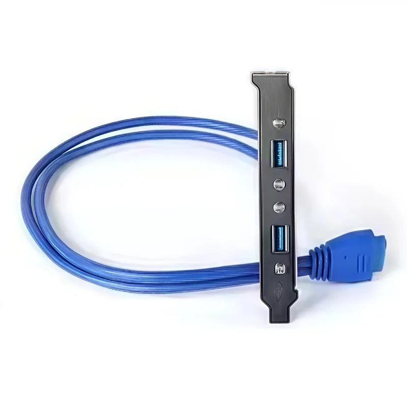 Dual USB 3.0 Front Panel Header Adapter 20-Pin Bracket Cable USB Header Adapter Axl