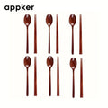 12-Piece Wooden Chopstick & Spoon Set – Reusable Eco Flatware Wooden Flatware Set Axl 12PCS