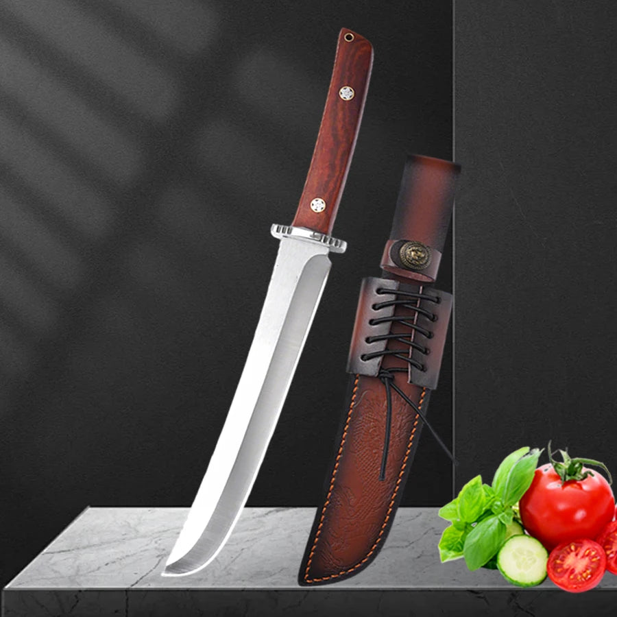 Handmade Forged Japanese Boning Knife – M390 Steel + Sheath Kitchen Boning Knife Axl 1pc-A
